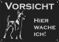 Preview: Malinois - Belgischer Schäferhund | Aluminium Warnschild